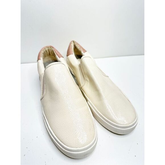 Dolce Vita Zaylor Womens Size 7.5 Shoes Cream Low Top Slip On Casual Sneakers - Picture 4 of 12
